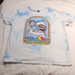 Romwe men's tie dye t shirt size large